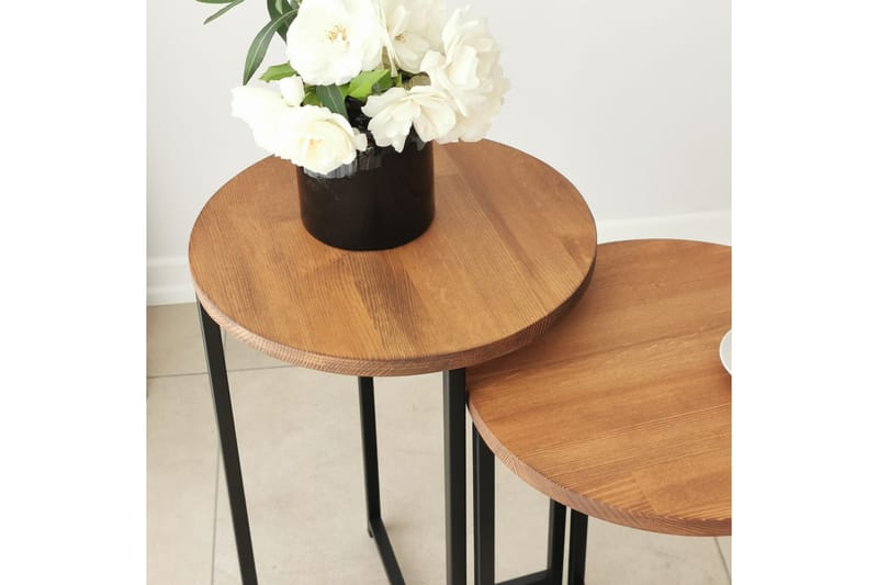 Mogue Soffbord 35x35x35 cm Runt - Ek - Möbler - Bord & matgrupper - Soffbord