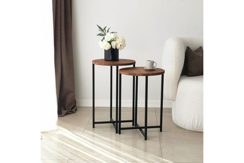 Mogue Soffbord 35x35x35 cm Runt - Ek - Möbler - Bord & matgrupper - Soffbord