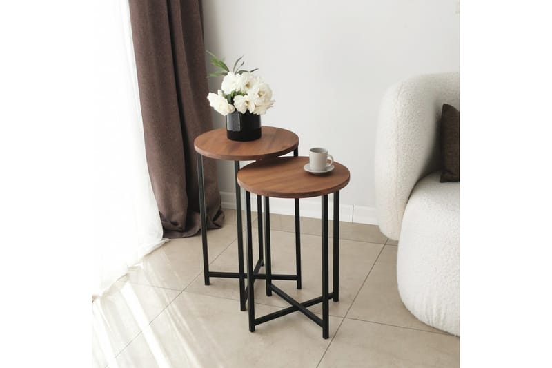 Mogue Soffbord 35x35x35 cm Runt - Ek - Möbler - Bord & matgrupper - Soffbord