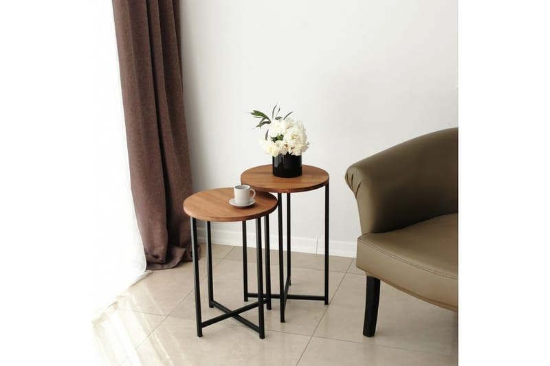 Mogue Soffbord 35x35x35 cm Runt - Ek - Möbler - Bord & matgrupper - Soffbord