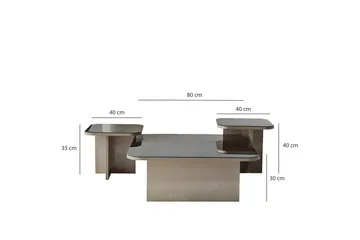 Moosonee Soffbord 80 cm - Beige - Möbler - Bord & matgrupper - Soffbord