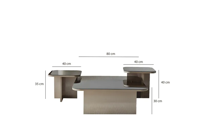 Moosonee Soffbord 80 cm - Beige - Möbler - Bord & matgrupper - Soffbord