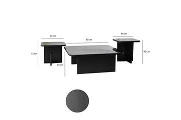 Moosonee Soffbord 80 cm - Svart - Möbler - Bord & matgrupper - Soffbord