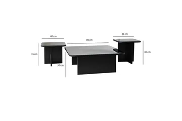 Moosonee Soffbord 80 cm - Svart - Möbler - Bord & matgrupper - Soffbord