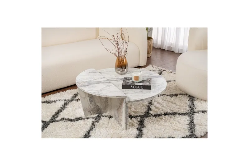 Soffbord Mukund Freesia Marble - Freesia Marble - Möbler - Bord & matgrupper - Soffbord