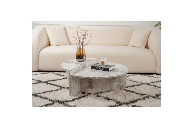 Soffbord Mukund Freesia Marble - Freesia Marble - Möbler - Bord & matgrupper - Soffbord