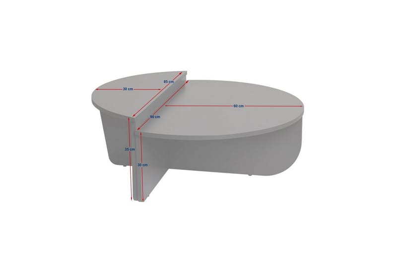 Soffbord Mukund Grå - Grå - Möbler - Bord & matgrupper - Soffbord