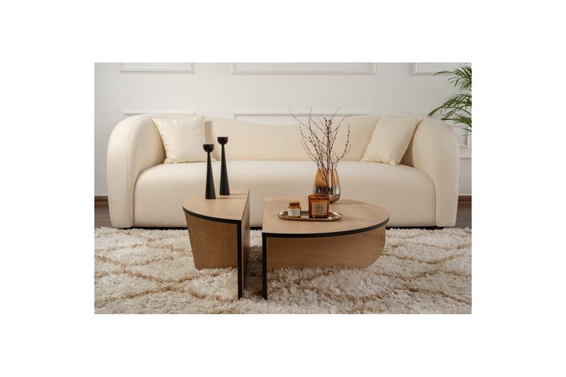 Soffbord Mukund Honey Oak Black - Honey Oak Black - Möbler - Bord & matgrupper - Soffbord