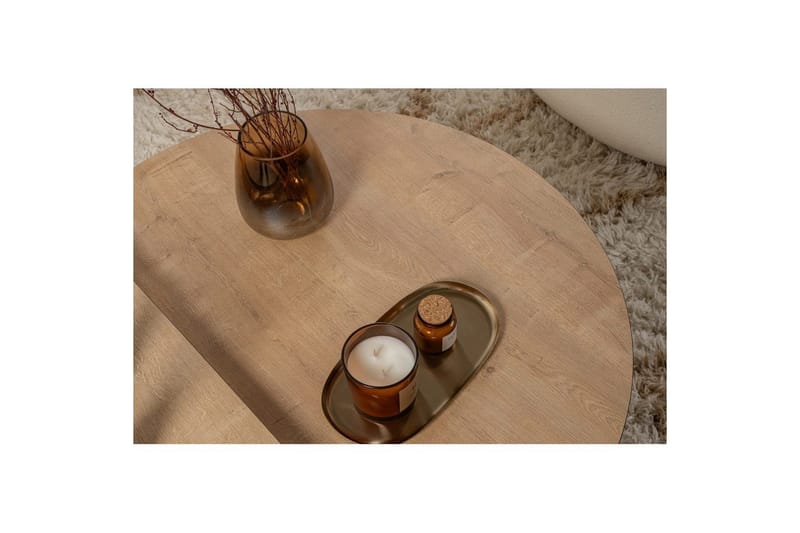 Soffbord Mukund Honey Oak Black - Honey Oak Black - Möbler - Bord & matgrupper - Soffbord