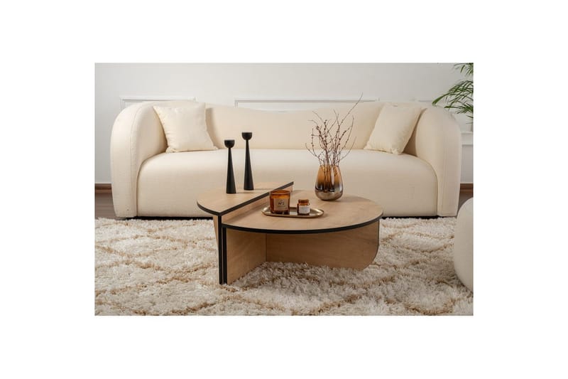 Soffbord Mukund Honey Oak Black - Honey Oak Black - Möbler - Bord & matgrupper - Soffbord