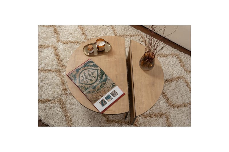 Soffbord Mukund Honey Oak Black - Honey Oak Black - Möbler - Bord & matgrupper - Soffbord