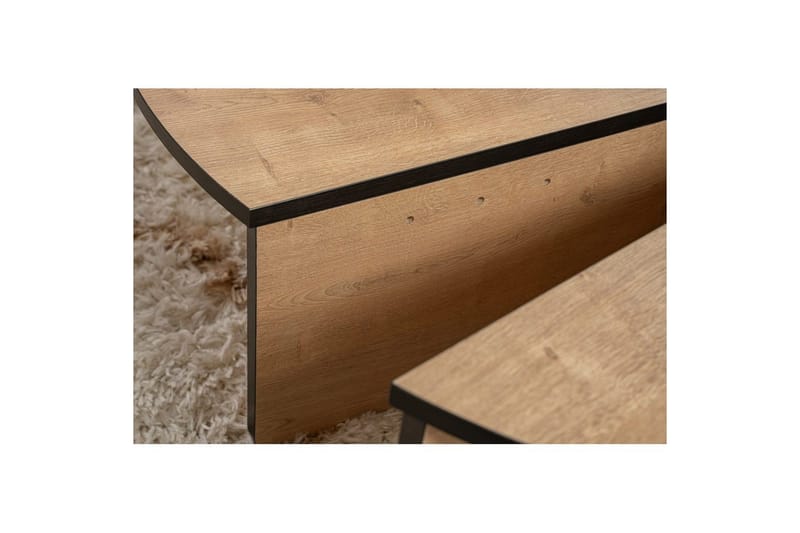 Soffbord Mukund Honey Oak Black - Honey Oak Black - Möbler - Bord & matgrupper - Soffbord