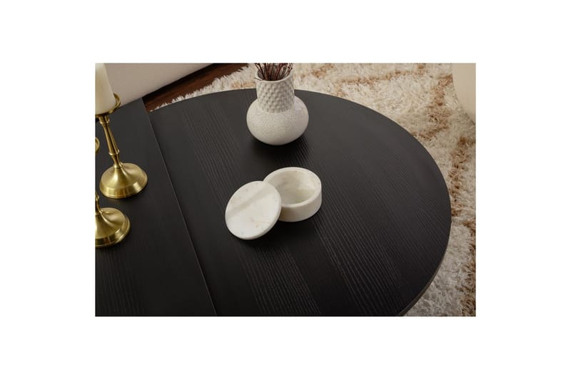 Soffbord Mukund Trä Svart - Trä Svart - Möbler - Bord & matgrupper - Soffbord