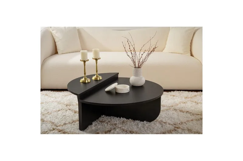 Soffbord Mukund Trä Svart - Trä Svart - Möbler - Bord & matgrupper - Soffbord