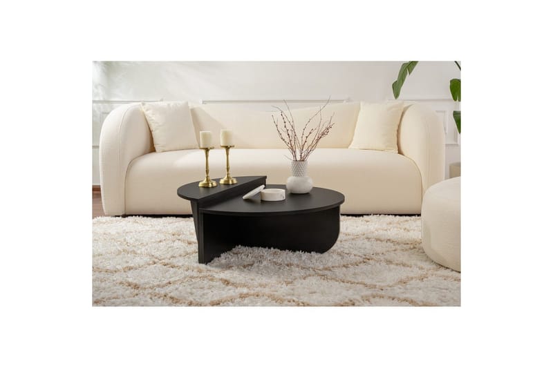 Soffbord Mukund Trä Svart - Trä Svart - Möbler - Bord & matgrupper - Soffbord