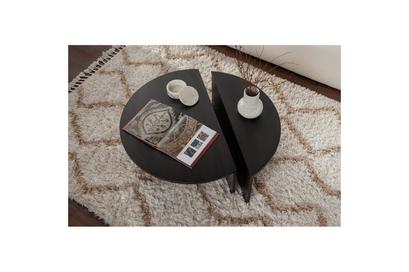 Soffbord Mukund Trä Svart - Trä Svart - Möbler - Bord & matgrupper - Soffbord