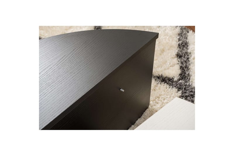 Soffbord Mukund Trä Vit Trä Svart - Trä Vit Trä Svart - Möbler - Bord & matgrupper - Soffbord