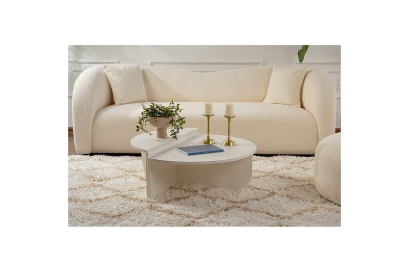 Soffbord Mukund Trä Vit - Trä Vit - Möbler - Bord & matgrupper - Soffbord