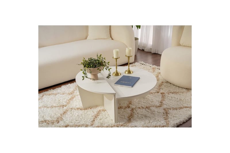 Soffbord Mukund Trä Vit - Trä Vit - Möbler - Bord & matgrupper - Soffbord