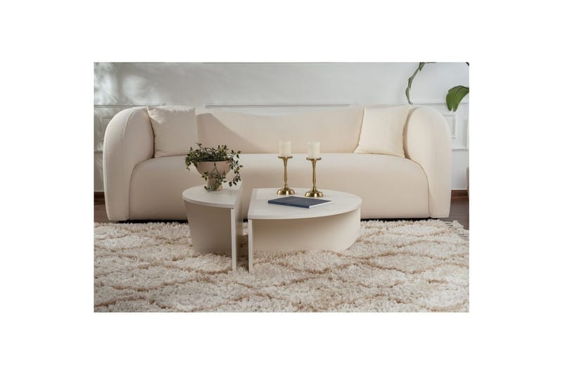 Soffbord Mukund Trä Vit - Trä Vit - Möbler - Bord & matgrupper - Soffbord