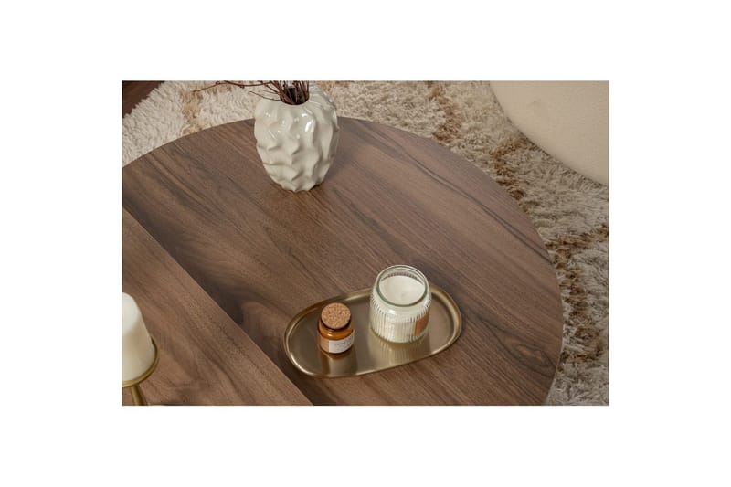 Soffbord Mukund Valnöt Vit - Valnöt Vit - Möbler - Bord & matgrupper - Soffbord