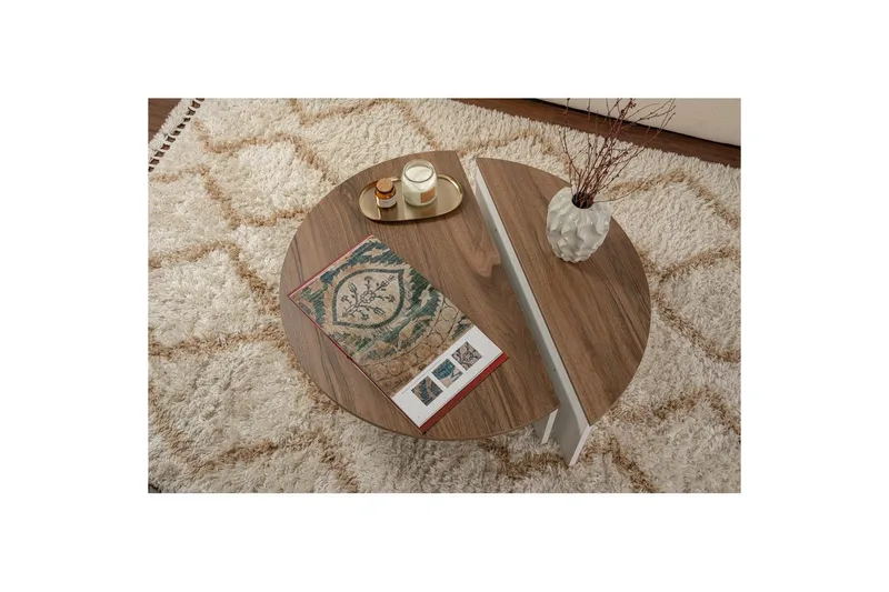 Soffbord Mukund Valnöt Vit - Valnöt Vit - Möbler - Bord & matgrupper - Soffbord