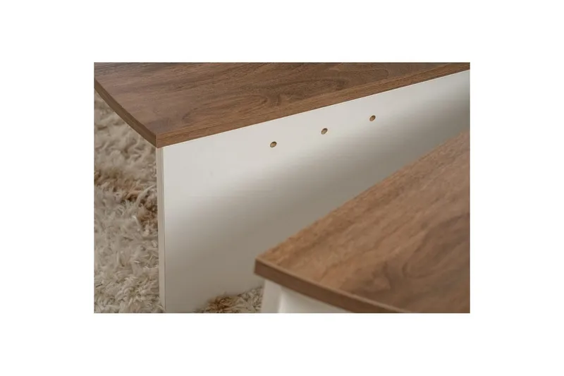 Soffbord Mukund Valnöt Vit - Valnöt Vit - Möbler - Bord & matgrupper - Soffbord