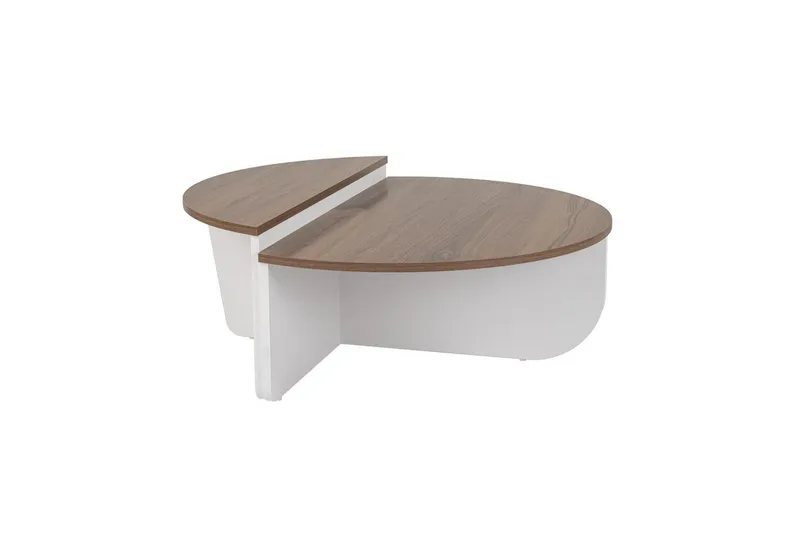 Soffbord Mukund Valnöt Vit, Valnöt Vit