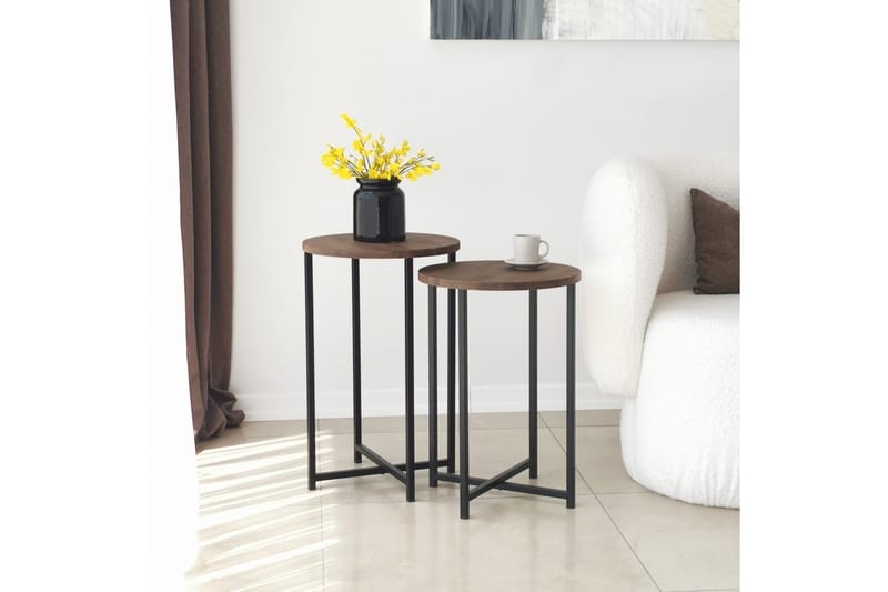 Mumondo Soffbord 35x35x35 cm Runt - Brun - Möbler - Bord & matgrupper - Soffbord