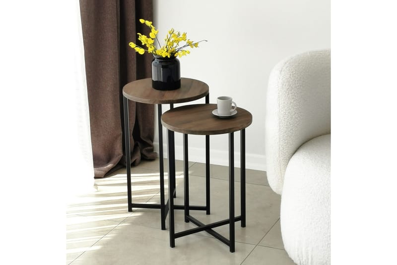 Mumondo Soffbord 35x35x35 cm Runt - Brun - Möbler - Bord & matgrupper - Soffbord