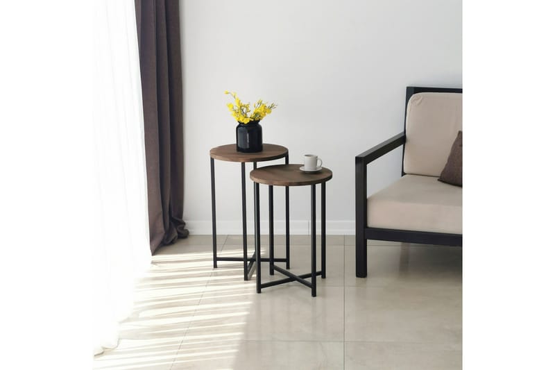 Mumondo Soffbord 35x35x35 cm Runt - Brun - Möbler - Bord & matgrupper - Soffbord