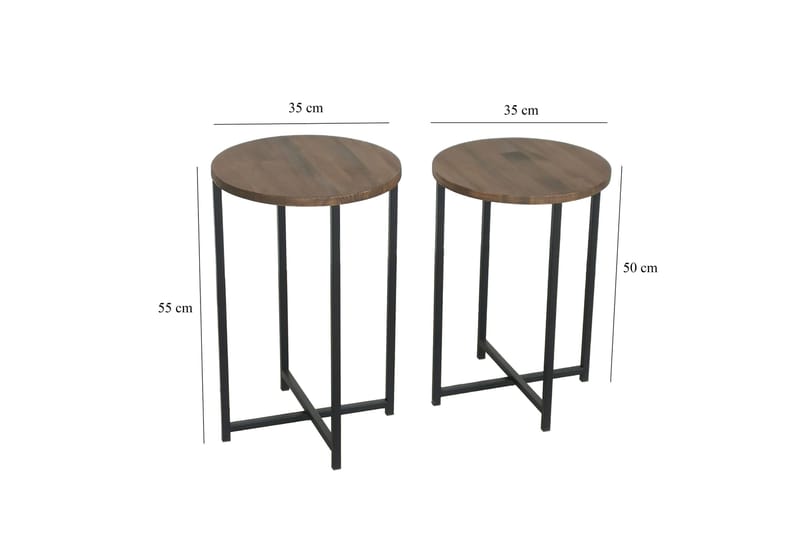 Mumondo Soffbord 35x35x35 cm Runt - Brun - Möbler - Bord & matgrupper - Soffbord