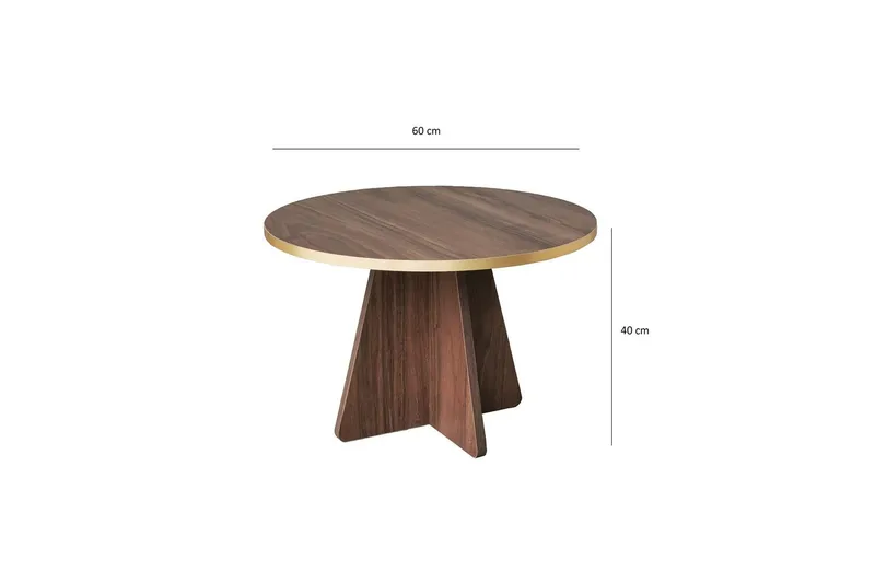 Munne Soffbord 60 cm - Valnöt - Möbler - Bord & matgrupper - Soffbord