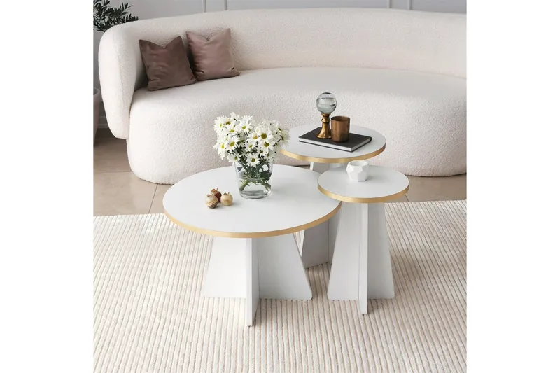 Munne Soffbord 60 cm - Vit - Möbler - Bord & matgrupper - Soffbord