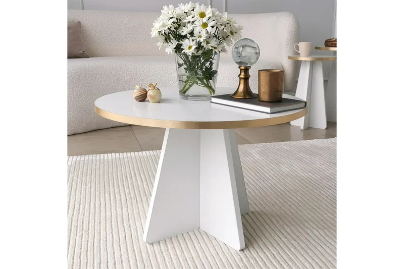 Munne Soffbord 60 cm - Vit - Möbler - Bord & matgrupper - Soffbord