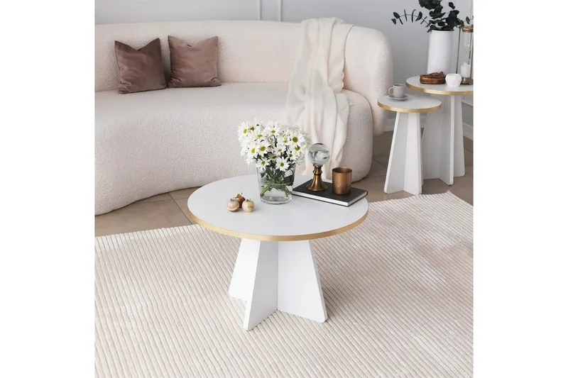 Munne Soffbord 60 cm - Vit - Möbler - Bord & matgrupper - Soffbord