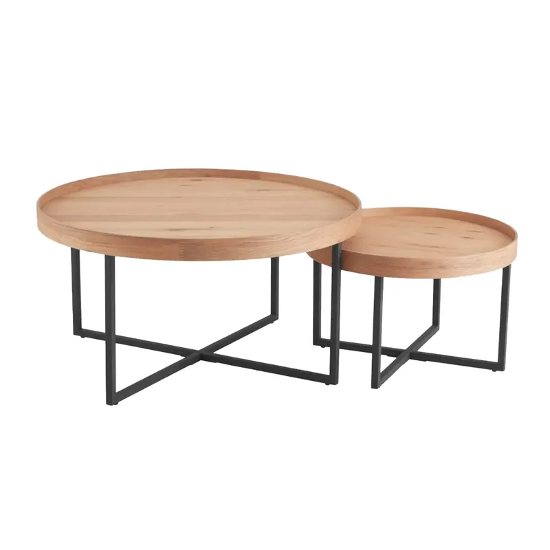 Soffbord Music 2-delars set ek 60x38, 90x46, Ek