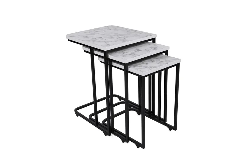 Nagako Satsbord Vit/Svart - Hanah Home - Möbler - Bord & matgrupper - Soffbord