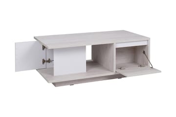 Najera Soffbord 120 cm med Förvaring - Valnötsbrun/Svart - Möbler - Bord & matgrupper - Soffbord