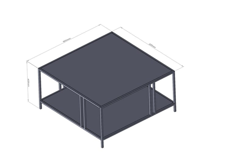 Nar Soffbord 80 cm - Svart - Möbler - Bord & matgrupper - Soffbord