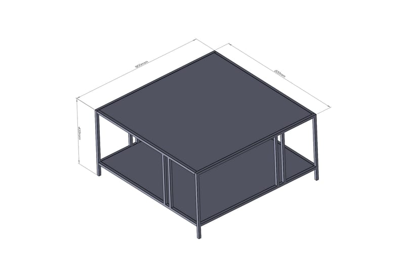 Nar Soffbord 80 cm - Svart - Möbler - Bord & matgrupper - Soffbord
