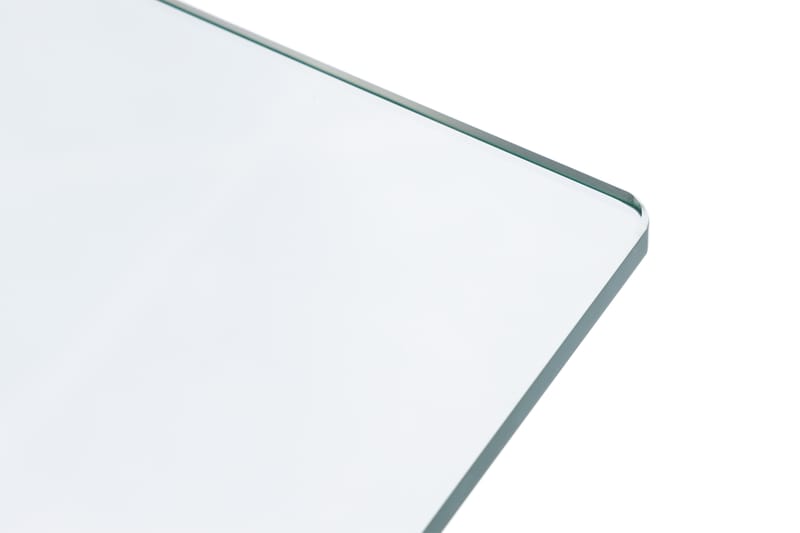 Natear Soffbord 130 cm - Rostfritt Stål/Glas - Soffbord