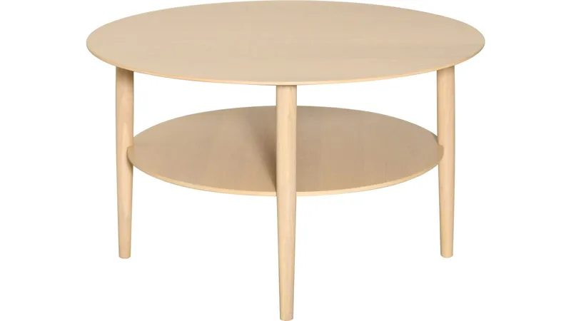 Nevvik Soffbord Rund 85 cm - Vitpigmenterad - Möbler - Bord & matgrupper - Soffbord