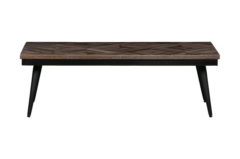 Nicasto Soffbord 120 cm - Teak/Svart Järn - Soffbord