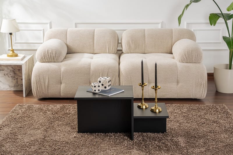 Soffbord NO_BRAND Fabrony Soffbord 80x40 cm Svart - Möbler - Bord & matgrupper - Soffbord