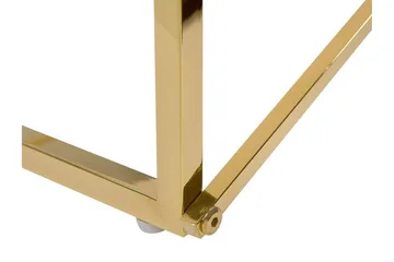 Nod Soffbord 100 cm Marmormönster - Vit/Guld - Möbler - Bord & matgrupper - Soffbord