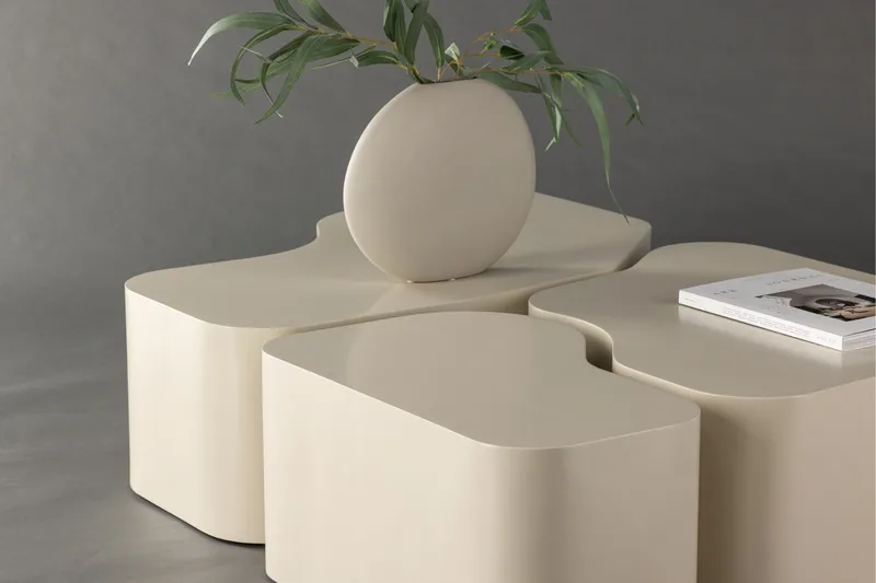 Nordland 92x74 cm Rektangulärt Soffbord i Trä - Beige - Möbler - Bord & matgrupper - Soffbord