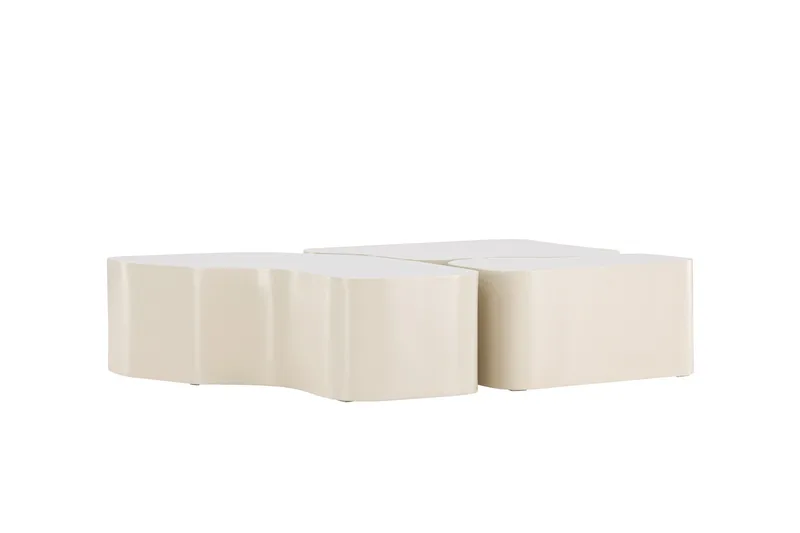Nordland 92x74 cm Rektangulärt Soffbord i Trä - Beige - Möbler - Bord & matgrupper - Soffbord