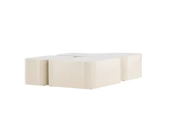 Nordland 92x74 cm Rektangulärt Soffbord i Trä - Beige - Möbler - Bord & matgrupper - Soffbord