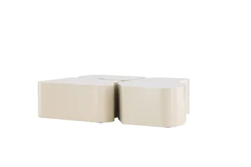 Nordland 92x74 cm Rektangulärt Soffbord i Trä - Beige - Möbler - Bord & matgrupper - Soffbord